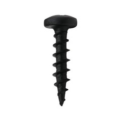 200 Pack #8 x 3/4″ Coarse Deep Thread Pan Head Screws Black Phosphate Wood MDF