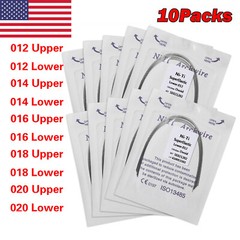 100pcs 10packs Dental Orthodontic Super Elastic Niti Arch Wire Round Ovoid Form