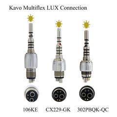 COXO Dental High Speed Handpiece Surgical Fiber Optic Kavo LED Coupler 4 6Holes