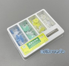 Dental Composite Finishing Polishing Disc Stem kit Mandrel 40PCS 8mm NO.1.610