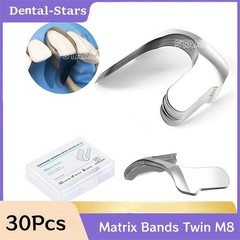 Dental Matrix Bands Sectional Contoured Anterior Metal Matrix System Matrices M8