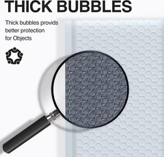 50 PC #7 14.25×20 Poly Bubble Envelopes Grey Padded Shipping Self Seal Mailers