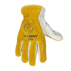 Tillman 1464 Top Grain Cowhide Split Palm Leather Drivers Protective Work Gloves