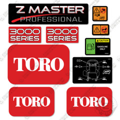 Fits Toro 3000 Decal Kit Mower – 7 YEAR OUTDOOR 3M VINYL!