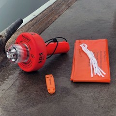 SOS Distress Light C-1003 – With Flag & Whistle – Free 2-Day Shipping