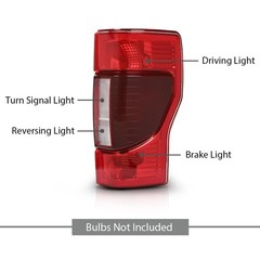 Tail Light Assembly Ford F250 F350 F450 Super Duty 2020-2022 Halogen Blind Spot