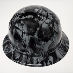 full brim hard hat custom hydro dipped IN SLATE GRAY SINISTER JOKER