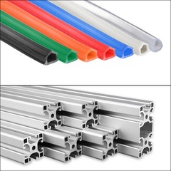 Aluminum Profile Slot Cover Flat Seal Black 13ft 4M 8mm 3030 4040 Series