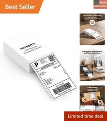 4×6 Thermal Printer Labels – 220 Sheets, BPA/BPS Free & Strong Adhesive