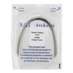 100Pcs Dental Orthodontic Arch Wire Super Elastic NiTi Round Ovoid Form 012-020