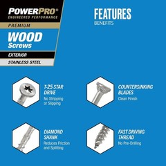 Stainless Marine Screws, 126 pcs, Corrosion Resistant
