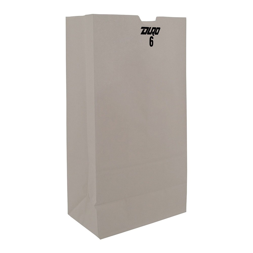 RJ Schinner Co Duro White Paper Bag, 6 x 3.63 x 11.06 Inch (500/CS)