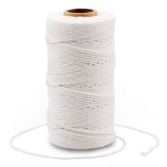 G2PLUS White String, Cotton Bakers Twine, 328 Feet 2MM 2mm x 100m,