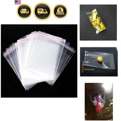 Self Sealing Cellophane Bags Self Adhesive,3X4 Inches Clear Resealable Cellop…