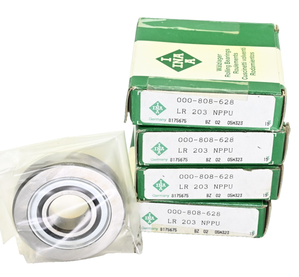 Lot of 4x INA LR203-NPPU 17 x 47 x 12mm Yoke-type track roller Bearings