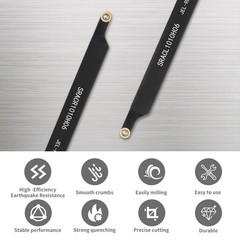Indexable Lathe Turning Tool 3/8″ 10mm 2 Pcs Holder Set with 10 Pcs Inserts