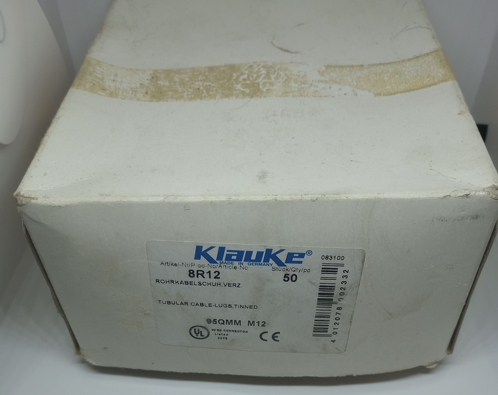 Klauke 8R12 lugs – box of 50
