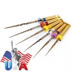 10Pack Dental Endo NITI Rotary Files Gold Taper Engine Use Assorted 25m SX-F3