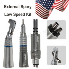Dental Low Slow Speed Handpiece E-type Contra Angle Micro Air Motor 2/4 Hole 1:1