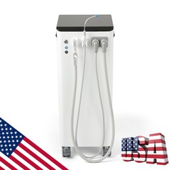 Mobile Delivery Unit Turbine Cart Air Compressor /Portable Dental Suction System