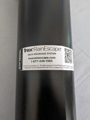 Trex RainEscape Deck Drainage System Plastic Trough 16ft Durable Black