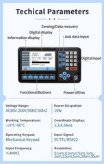 3 Axis DRO Digital Readout Meter Linear Scale 12x16x30inch 9×42 Bridgeport Mill