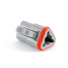 15PC AMPHENOL SINE SYSTEMS AT06-3S Connector PLUG 3POS 14-20AWG SIZE 16, AT Ser