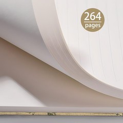 ipoul Floral Linen Journal, Similar B6 (5″x7″), B6-Floral Apricot