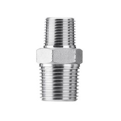 10 Pack 3/8″ NPTF Male x 1/2″ NPTF Male Hydraulic Adapter Fittings with Cover