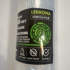 1 Ro1l 15″ x 1000′ Feet Clear 80 Gauge Pallet Wrap Stretch Film Hand Shrink Wrap