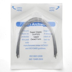 Dental Orthodontic Super Elastic Niti Rectangular Arch Wires Ovoid/Natural