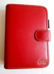 Franklin Covey Day One Compact Red Planner Binder 7 Rings