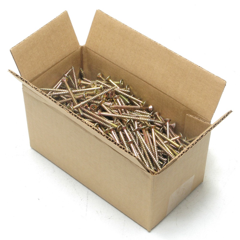 Wood Screw, #10 x 2.75″ Philips Head, Plated, 500pcs