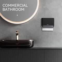 PLUSSEN Commercial Paper Towel Dispenser 10.7″L x 3.7″W x 8″H, Black-pn6012