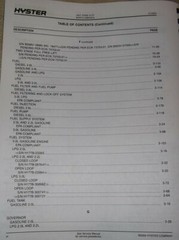 HYSTER CHALLENGER H45XM H50XM H55XM H60XM H65XM (H177) FORKLIFT PARTS MANUAL