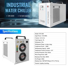 100W Co2 Laser Engraver Cutter 40×32 Autofocus+Rotary Axis+CW5200 Water Chiller