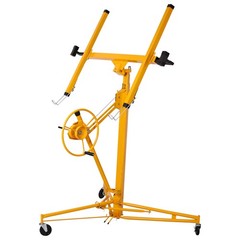 FOREOCELIV 11ft Drywall Lift Panel Hoist Jack Lifter 150 lbs Ceiling Wall Yellow