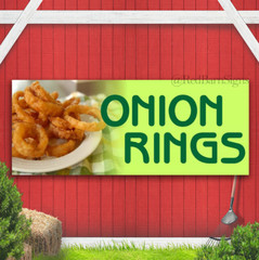 Onion Rings | Vinyl Banner w/ Grommets