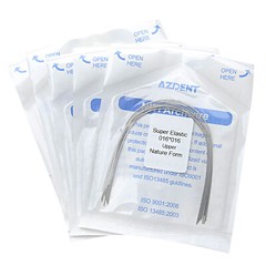 AZDENT Dental Orthodontic Arch Wires Super Elastic Niti Rectangular Nature Form
