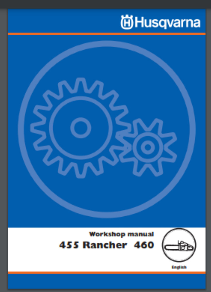 Husqvarna 455 , 460 Rancher Workshop Manual 40 pages