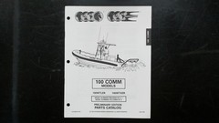 OMC 100 COMM Parts Catalog Manual 436419 1993 Marine Patrol Boat