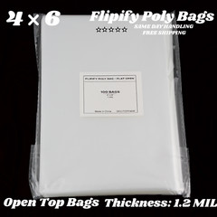 4×6 Clear Bags Flat Open Top Plastic Cellophane Treat Bakery Cookies Candies
