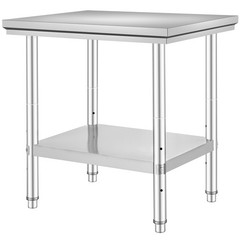 Uimoso Stainless Steel Prep Table for Commercial Use, 24x30x31 Inches