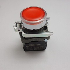 5PCS 22MM LED Illuminated pushbuttons with flush push Fits XB4BW34B5 24V RED