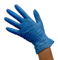 Blue Synthetic Foodservice Gloves Powder Free S, M, L, XL Size – 20 to 1000