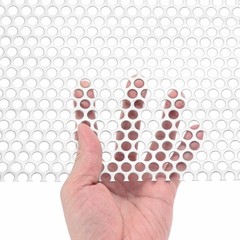 23.6″x11.8″ 304 Stainless Steel Perforated Sheet 0.31″ Hole Metal Mesh Plate