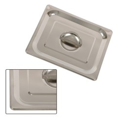 8 Pack 1/2 Size Hotel Pans Steam Table Pan 4″ Deep Stainless Steel with Lid
