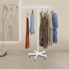 Round Clothing Rack Clothing Display Rack Floor-standing Garment Hanging Rack