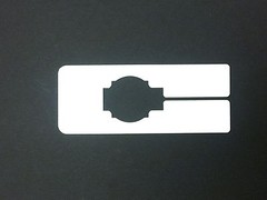 Plastic 10 Blank Rectangular Size Dividers for Retail Clothing Racks