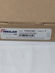 Weiler Wheel Brush: 6″ Wheel Dia, 3/4″ Face Width, 6000 RPM 98535
